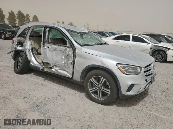 2020 Mercedes-Benz GLC 300 with VIN WDC0G8DB1LF729867, listed as a Copart auction lot 56649965 with Not provided miles and Non repairable. Bid and sale history available at DreamBid. Image 4.