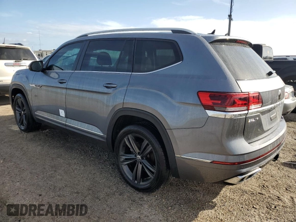 2022 Volkswagen Atlas 3.6L V6 SEL R-Line with VIN 1V2AR2CA9NC514251, listed as a Copart auction lot 76556684 with 34,449 mi miles and Non Repairable. Bid and sale history available at carsss.com. Image 2.