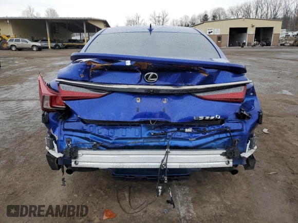 2022 Lexus ES 350 F Sport with VIN 58AGZ1B13NU121755, listed as a Copart auction lot 43086845 with 48,490 mi miles and Salvage title. Bid and sale history available at DreamBid. Image 6.
