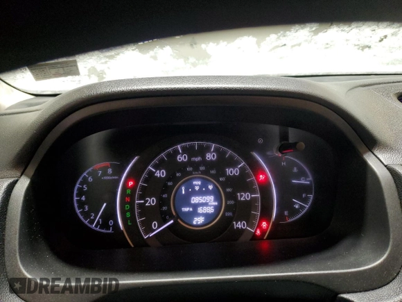 2016 Honda CR-V EX with VIN 2HKRM4H55GH660938, listed as a Copart auction lot 83026804 with 85,099 mi miles and Salvage Title. Bid and sale history available at DreamBid. Image 9.