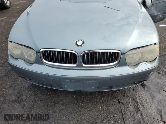 2002 BMW 7 Series 745i z VIN WBAGL63472DP56408, wystawiony jako Copart lot #43949925 z przebiegiem 92 755 mil mil oraz Szkoda całkowita • Salvage title. Historia ofert i sprzedaży dostępna na DreamBid. Obrazek 11.