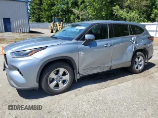 2021 Toyota Highlander L z VIN 5TDBZRBH5MS059988, wystawiony jako Copart lot #59023485 z przebiegiem 96 215 mil mil oraz Szkoda całkowita • Salvage title. Historia ofert i sprzedaży dostępna na DreamBid. Obrazek 1.