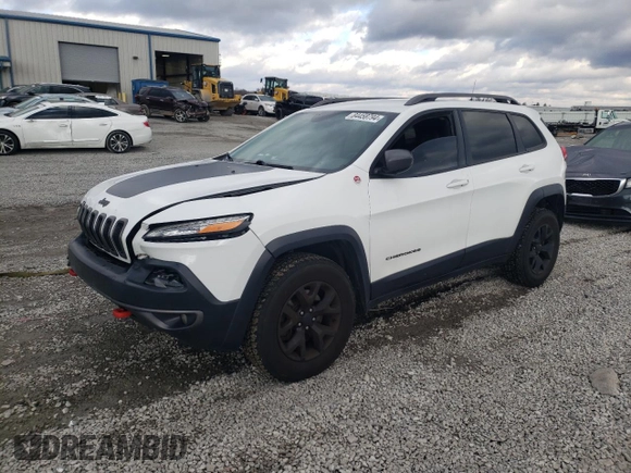 2017 Jeep Cherokee Trailhawk L Plus with VIN 1C4PJMBB7HW500120, listed as a Copart auction lot 84458794 with 157,311 mi miles and Salvage Title. Bid and sale history available at carsss.com. Image 1.