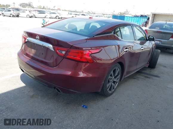 2017 Nissan Maxima SV with VIN 1N4AA6AP2HC418947, listed as a IAAI auction lot 41916705 with 156,575 mi miles and . Bid and sale history available at DreamBid. Image 4.