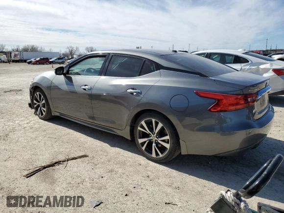 2017 Nissan Maxima SV with VIN 1N4AA6AP8HC429032, listed as a Copart auction lot 46341095 with 0 mi miles and Salvage Title. Bid and sale history available at carsss.com. Image 2.