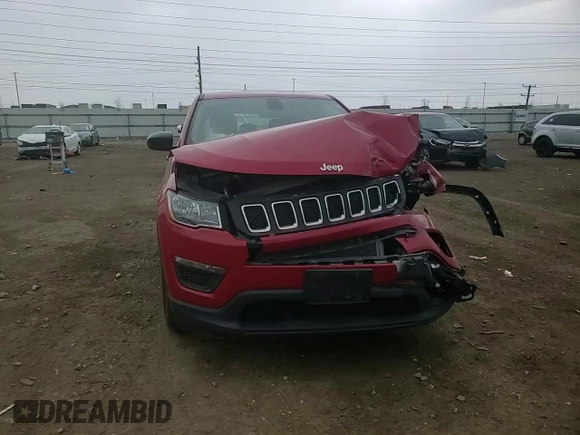 2019 Jeep Compass Sport with VIN 3C4NJCABXKT715569, listed as a Copart auction lot 53742685 with Not provided miles and Salvage title. Bid and sale history available at DreamBid. Image 13.