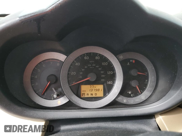 2010 Toyota RAV4 with VIN JTMZF4DV8AD019683, listed as a Copart auction lot 47764245 with 137,981 mi miles and Salvage Title. Bid and sale history available at carsss.com. Image 9.