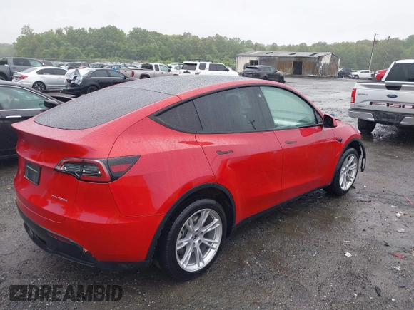 2023 Tesla Model Y Long Range with VIN 7SAYGDEE5PA111262, listed as a IAAI auction lot 42341148 with 19,014 mi miles and . Bid and sale history available at DreamBid. Image 4.
