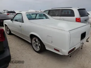 1984 Chevrolet El Camino z VIN 1GCCW80H7ER173291, wystawiony jako Copart lot #76606244 z przebiegiem Nie podano mil oraz Szkoda całkowita • Salvage title. Historia ofert i sprzedaży dostępna na DreamBid. Obrazek 2.