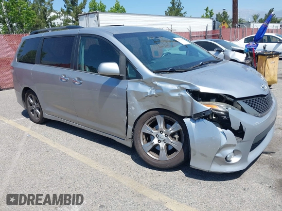 2017 Toyota Sienna SE with VIN 5TDXZ3DC8HS796970, listed as a IAAI auction lot 42272964 with 114,237 mi miles and . Bid and sale history available at DreamBid. Image 1.