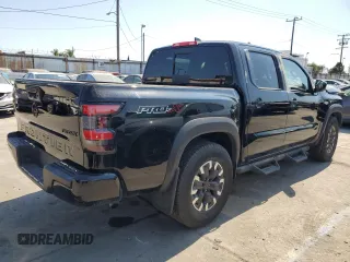 2024 Nissan Frontier SV with VIN 1N6ED1EJ4RN650125, listed as a Copart auction lot 65369825 with 14,282 mi miles and Salvage title. Bid and sale history available at DreamBid. Image 3.