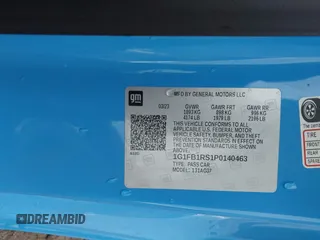 2023 Chevrolet Camaro 1LT z VIN 1G1FB1RS1P0140463, wystawiony jako IAAI lot #41952133 z przebiegiem 42 043 mil mil oraz . Historia ofert i sprzedaży dostępna na DreamBid. Obrazek 9.