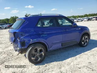 2022 Hyundai Venue SEL with VIN KMHRC8A30NU201933, listed as a Copart auction lot 52323305 with 43,752 mi miles and Salvage title. Bid and sale history available at DreamBid. Image 3.