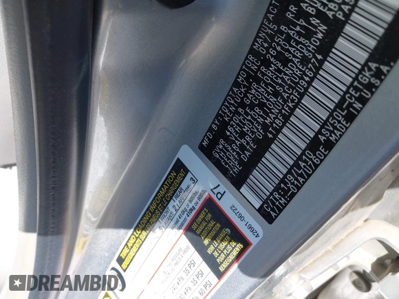 2015 Toyota Camry XLE with VIN 4T1BF1FK3FU946774, listed as a IAAI auction lot 42058085 with 223,728 mi miles and . Bid and sale history available at DreamBid. Image 8.