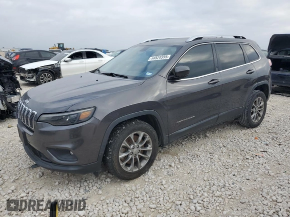 2020 Jeep Cherokee Latitude Plus with VIN 1C4PJLLB9LD548909, listed as a Copart auction lot 44524555 with 88,129 mi miles and Salvage Title. Bid and sale history available at carsss.com. Image 1.