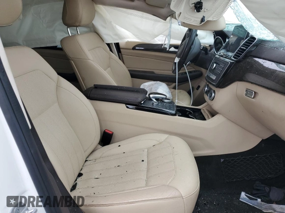 2017 Mercedes-Benz GLS 450 with VIN 4JGDF6EE1HA888427, listed as a Copart auction lot 58156635 with Not provided miles and Salvage title. Bid and sale history available at DreamBid. Image 7.