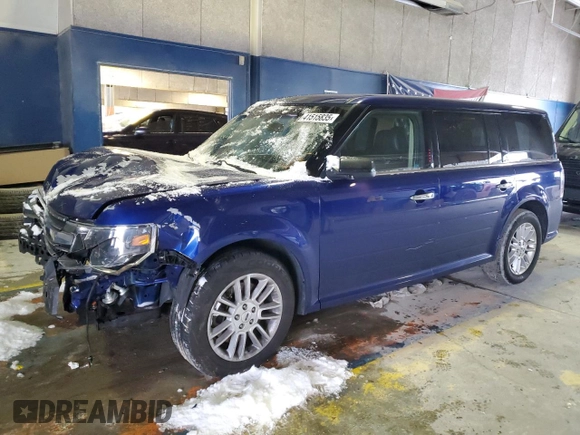 2015 Ford Flex SEL with VIN 2FMGK5C84FBA22741, listed as a Copart auction lot 41515835 with 85,460 mi miles and Salvage Title. Bid and sale history available at carsss.com. Image 1.