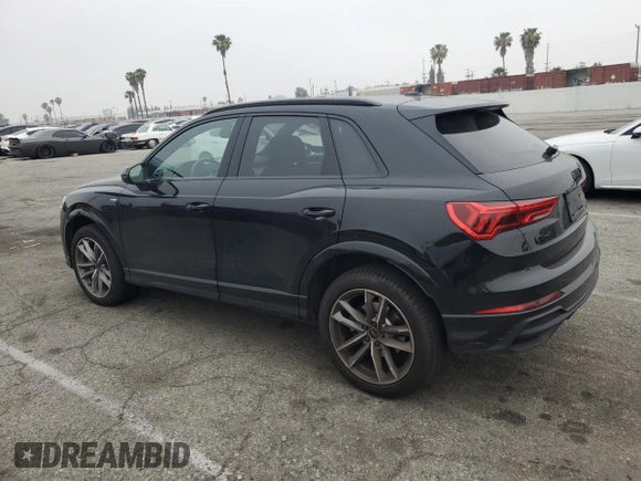 2024 Audi Q3 S line Premium z VIN WA1DECF32R1129879, wystawiony jako Copart lot #54571365 z przebiegiem 6 842 mil mil oraz Szkoda całkowita • Salvage title. Historia ofert i sprzedaży dostępna na DreamBid. Obrazek 2.