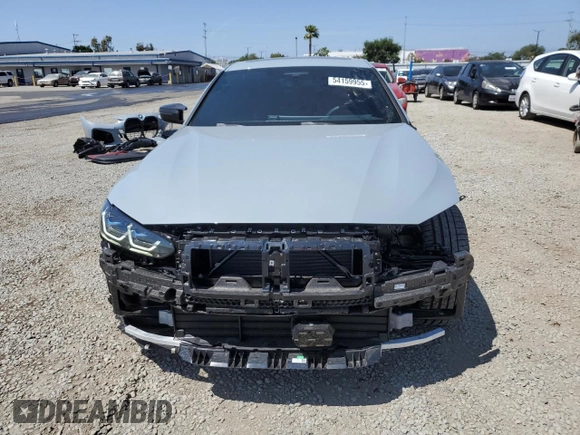 2024 BMW i4 M50 with VIN WBY33AW00RFR75589, listed as a Copart auction lot 54159955 with 8,113 mi miles and Salvage Title. Bid and sale history available at carsss.com. Image 5.