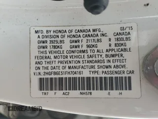 2015 Honda Civic Sedan Si with VIN 2HGFB6E51FH704161, listed as a Copart auction lot 51771305 with 184,558 mi miles and Non Repairable. Bid and sale history available at carsss.com. Image 13.