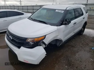 2015 Ford Utility Police Interceptor with VIN 1FM5K8AR0FGB13499, listed as a Copart auction lot 72361664 with 0 mi miles and Salvage Title. Bid and sale history available at carsss.com. Image 1.