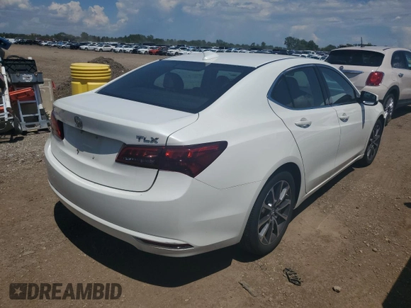 2015 Acura TLX Technology with VIN 19UUB2F54FA005541, listed as a Copart auction lot 62336535 with 89,327 mi miles and Salvage title. Bid and sale history available at DreamBid. Image 3.
