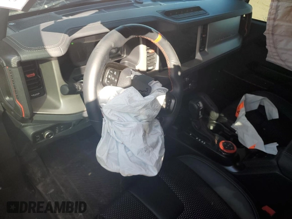 2023 Ford Bronco Raptor with VIN 1FMEE5JRXPLC05041, listed as a Copart auction lot 52328385 with 5,458 mi miles and Clean title. Bid and sale history available at DreamBid. Image 8.
