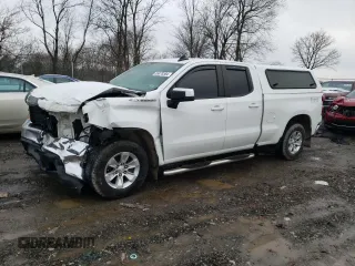 2021 Chevrolet Silverado 1500 LT with VIN 1GCRWCEK7MZ373085, listed as a Copart auction lot 85878384 with 99,971 mi miles and Salvage Title. Bid and sale history available at DreamBid. Image 1.