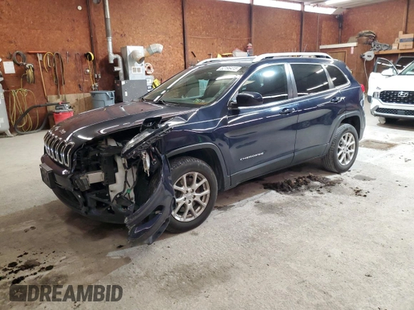 2014 Jeep Cherokee Latitude with VIN 1C4PJMCS7EW227836, listed as a Copart auction lot 52196415 with 94,557 mi miles and Salvage Title. Bid and sale history available at DreamBid. Image 1.