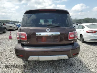 2017 Nissan Armada SV with VIN JN8AY2ND2H9005734, listed as a Copart auction lot 66309634 with 112,585 mi miles and Salvage Title. Bid and sale history available at carsss.com. Image 6.