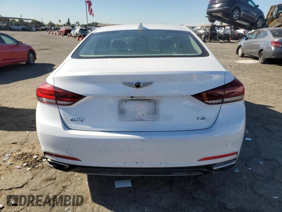 2019 Genesis G80 3.8L with VIN KMTFN4JEXKU326897, listed as a Copart auction lot 81956804 with 57,435 mi miles and Salvage Title. Bid and sale history available at DreamBid. Image 6.