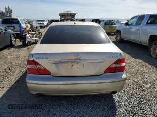 2004 Lexus LS 430 with VIN JTHBN36FX40145882, listed as a Copart auction lot 47638905 with 161,238 mi miles and Salvage Title. Bid and sale history available at DreamBid. Image 6.