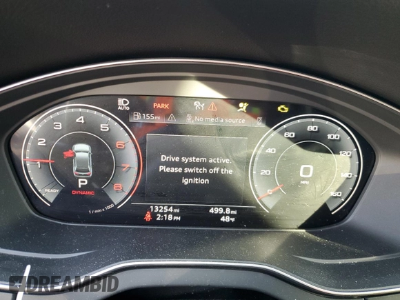2024 Audi Q5 Premium Plus with VIN WA1BBAFY3R2001614, listed as a Copart auction lot 84690244 with 13,254 mi miles and Salvage title. Bid and sale history available at DreamBid. Image 9.
