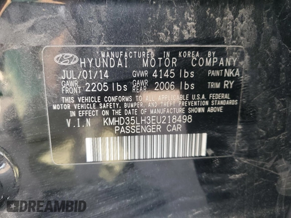 2014 Hyundai Elantra GT with VIN KMHD35LH3EU218498, listed as a Copart auction lot 52966835 with 140,563 mi miles and Clean Title. Bid and sale history available at carsss.com. Image 12.