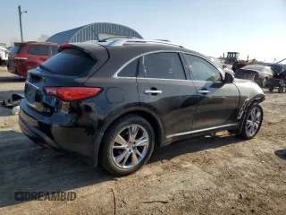 2012 Infiniti FX with VIN JN8AS1MU6CM122168, listed as a Copart auction lot 51761085 with 143,449 mi miles and Salvage title. Bid and sale history available at DreamBid. Image 3.