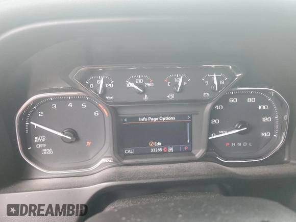 2021 GMC Sierra 1500 Elevation with VIN 3GTU9CED8MG409112, listed as a Copart auction lot 84196104 with 33,285 mi miles and Salvage Title. Bid and sale history available at DreamBid. Image 9.