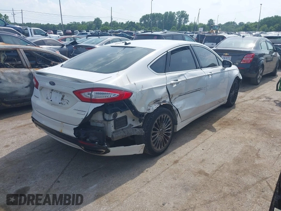 2016 Ford Fusion Titanium with VIN 3FA6P0K99GR317034, listed as a IAAI auction lot 42590288 with 200,468 mi miles and . Bid and sale history available at DreamBid. Image 4.