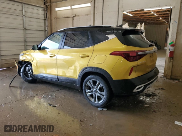 2021 Kia Seltos S with VIN KNDEU2AA1M7204560, listed as a Copart auction lot 49103675 with 77,116 mi miles and Salvage title. Bid and sale history available at DreamBid. Image 2.