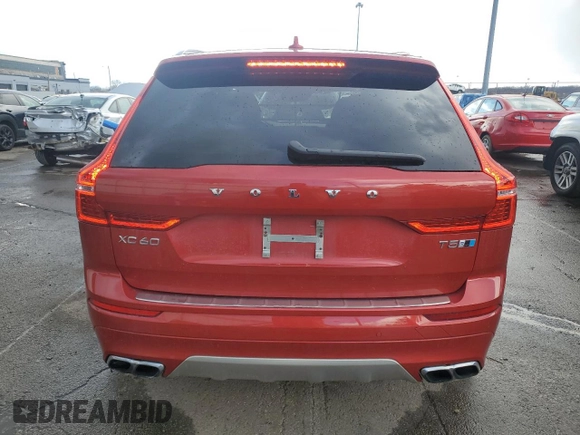 2018 Volvo XC60 R-Design with VIN LYV102RM1JB113465, listed as a Copart auction lot 46440185 with 62,646 mi miles and Salvage Title. Bid and sale history available at carsss.com. Image 6.