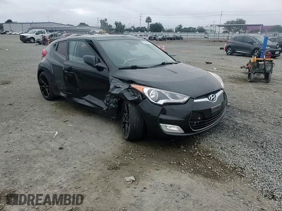 2012 Hyundai Veloster w/Black Int with VIN KMHTC6AD6CU054131, listed as a Copart auction lot 59344465 with 82,391 mi miles and Salvage title. Bid and sale history available at DreamBid. Image 13.