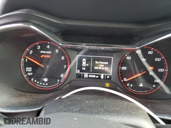 2023 Chevrolet TrailBlazer RS with VIN KL79MUSL1PB068846, listed as a Copart auction lot 48409504 with 26,392 mi miles and . Bid and sale history available at DreamBid. Image 9.