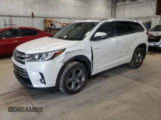 2018 Toyota Highlander Hybrid Limited with VIN 5TDDGRFH8JS039822, listed as a Copart auction lot 61665095 with 101,060 mi miles and Clean title. Bid and sale history available at DreamBid. Image 1.