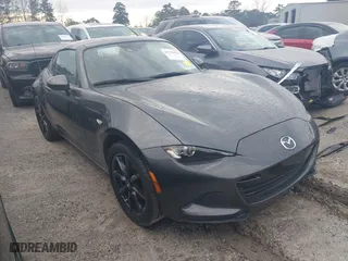 2018 Mazda MX-5 Miata RF Grand Touring with VIN JM1NDAM72J0202668, listed as a IAAI auction lot 41329020 with 42,522 mi miles. Bid and sale history available at carsss.com. Image 1.