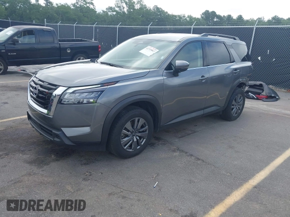 2025 Nissan Pathfinder SV with VIN 5N1DR3BC6SC205478, listed as a IAAI auction lot 42719067 with 26,744 mi miles and . Bid and sale history available at DreamBid. Image 18.