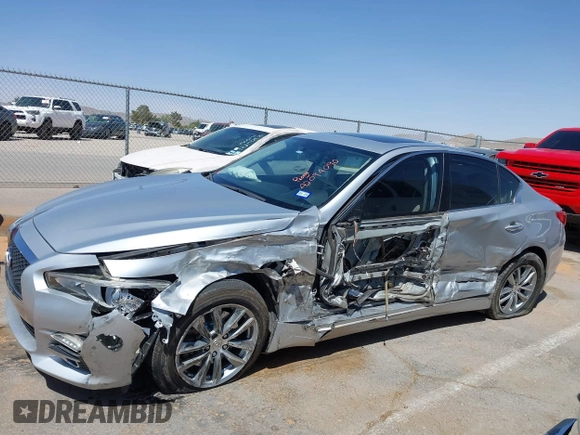 2017 Infiniti Q50 Signature Edition with VIN JN1EV7AP0HM734589, listed as a IAAI auction lot 42094090 with 40,264 mi miles and . Bid and sale history available at DreamBid. Image 14.