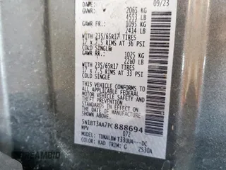 2023 Nissan Rogue S with VIN 5N1BT3AA7PC888694, listed as a Copart auction lot 58158105 with 56,480 mi miles and Non repairable. Bid and sale history available at DreamBid. Image 14.