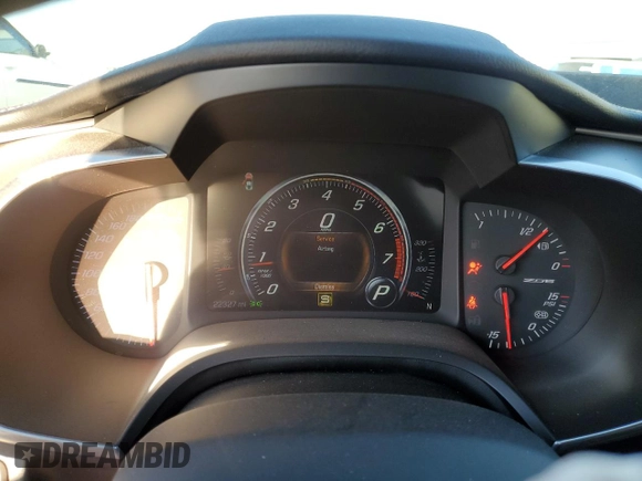 2017 Chevrolet Corvette Z06 2LZ with VIN 1G1YS2D64H5606898, listed as a Copart auction lot 42851965 with 22,327 mi miles and Salvage Title. Bid and sale history available at carsss.com. Image 9.