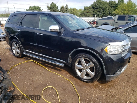 2012 Dodge Durango Citadel with VIN 1C4SDJET4CC147513, listed as a Copart auction lot 69116914 with 123,282 mi miles and Salvage title. Bid and sale history available at DreamBid. Image 4.