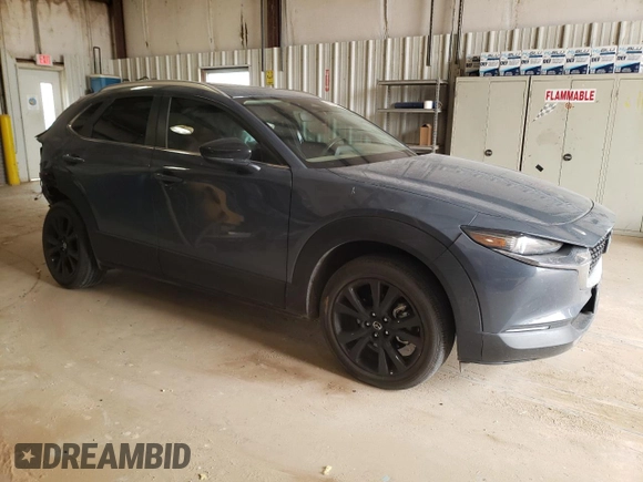 2024 Mazda CX-30 2.5 S Carbon Edition with VIN 3MVDMBCM7RM624600, listed as a Copart auction lot 49343975 with 22,510 mi miles and Salvage Title. Bid and sale history available at carsss.com. Image 4.