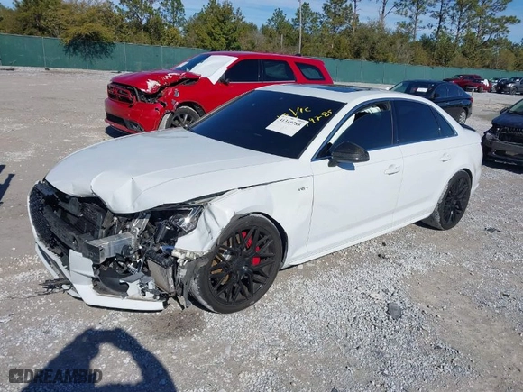 2018 Audi S4 Premium Plus with VIN WAUB4AF41JA022918, listed as a IAAI auction lot 41319785 with 53,353 mi miles. Bid and sale history available at carsss.com. Image 2.